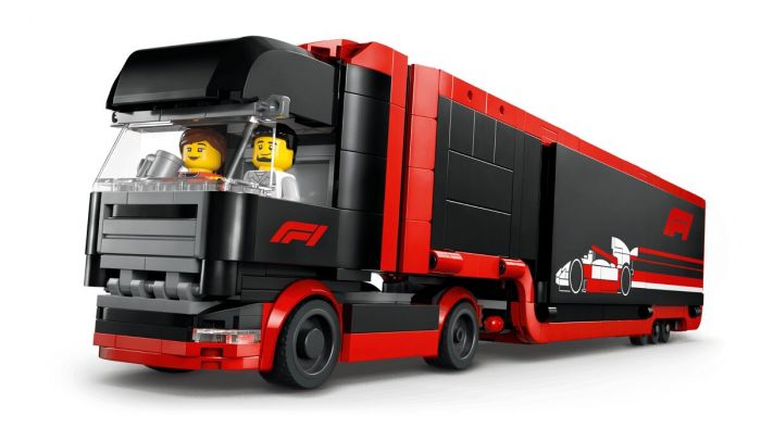 Конструктор LEGO City Вантажівка F1 з автомобілями RB20 та AMR24