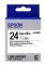 Картридж зі стрічкою Epson LK6WBN принтерів LW-600P/LW-700/LW-Z710/LW-900P/LW-1000P/LW-Z5000BE Std Blk/Wht 24mm/9m
