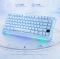 Клавіатура механічна GravaStar Mercury K1 80keys, GravaStar x Kailh Cheery Pink, EN, BT/WL/USB, Ice Blue