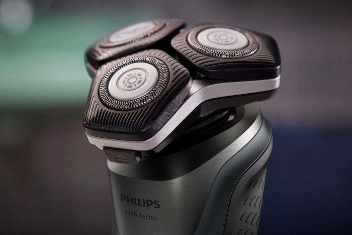 Бритва електр. Philips роторна Series 5000, 9Вт,  бритв.головок-3, Li-Ion, сух.+волог., тример, сірий