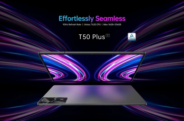 Планшет Teclast T50 Plus 11" 6ГБ, 256ГБ, LTE, 8000мА•год, Android, сірий