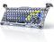 Клавіатура механічна GravaStar Mercury K1 Pro 80keys, GravaStar x Kailh Speedy Mint, BT/WL/USB, RGB, Interstellar Silver