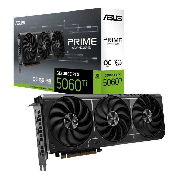 Відеокарта ASUS GeForce RTX 5060 Ti 16GB GDDR7 OC PRIME-RTX5060TI-O16G