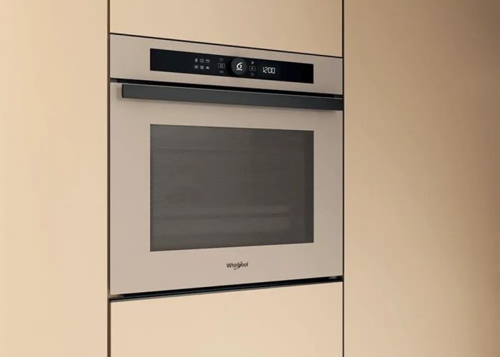 Духова шафа Whirlpool електрична, 73л, A+, дисплей, конвекція, телескопічні напрямні, бежевий