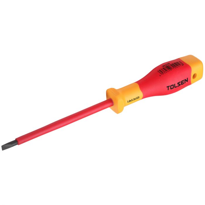 Викрутка Tolsen Premium плоска, діелектрична, 5.5х1х125мм