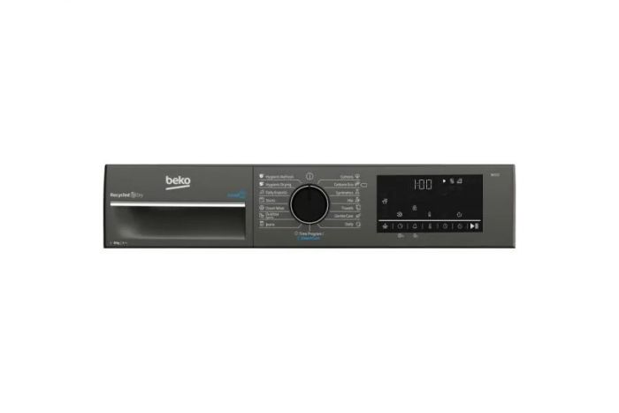 Сушильна машина Beko тепловий насос, 8кг, A++, 60см, дисплей, підсвітка барабану, сірий