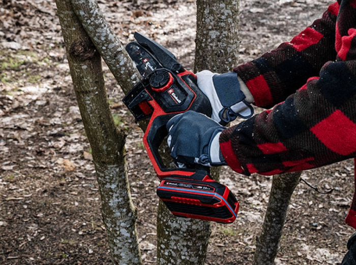 Пила ланцюгова акумуляторна Einhell GP-PS 18/20 Li X-Change 18В акб 1х4А·год шина 192мм різ 150мм 8м/с ЗП 1.38кг