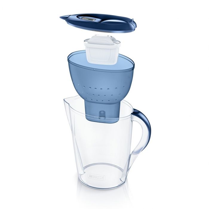 Фільтр-глечик Brita Marella XL Memo MXPro 3.5л (2л очищеної води) з фільтр-картриджем 2шт, синій