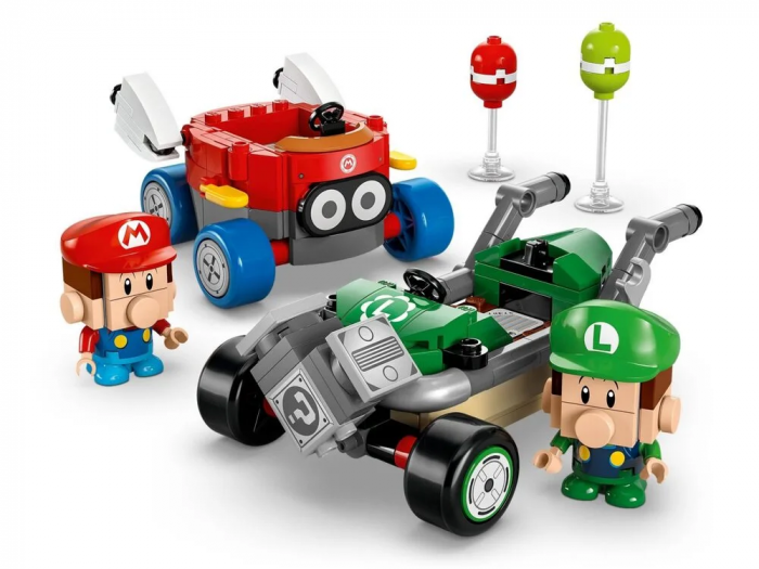 Конструктор LEGO Super Mario Mario Kart – Baby Mario vs. Baby Luigi