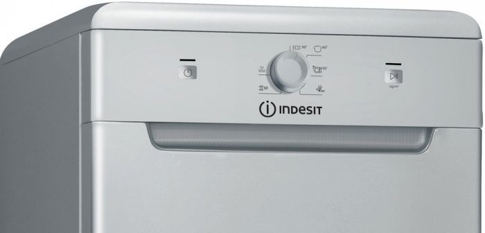 Посудомийна машина Indesit, 10компл., F, 45см, сріблястий