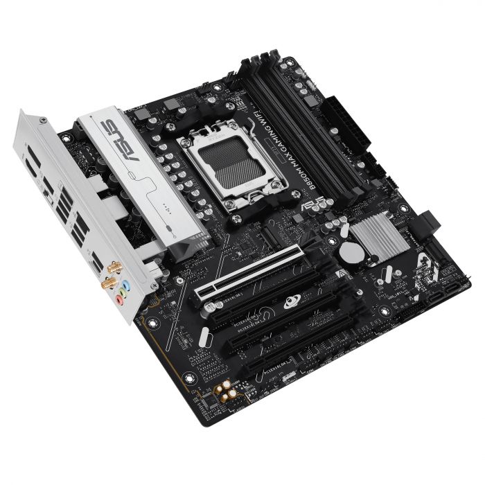 Материнcька плата ASUS B850M MAX GAMING WIFI sAM5 B850 4xDDR5 M.2 HDMI DP WiFi BT mATX