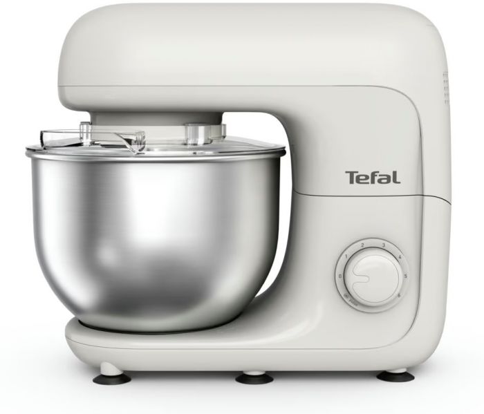 Міксер Tefal планетарний Bake Essential 800Вт, насадки-3, чаша-нерж., метал, 4.8л, білий