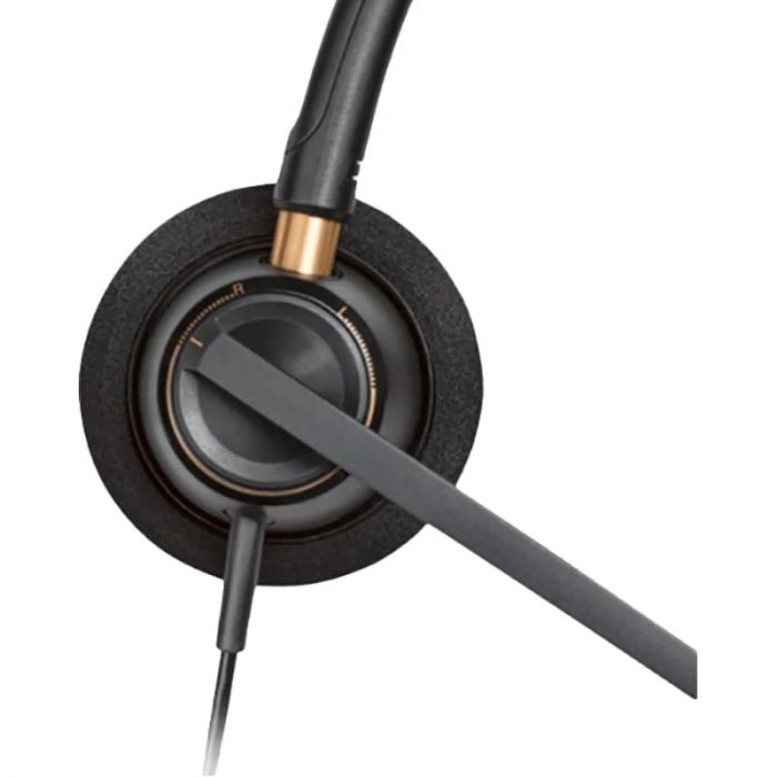 Гарнітура комп'ютерна стерео On-ear Poly EncorePro 525-M, USB-A, всеспрямований, чорний