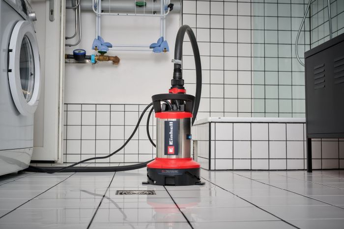 Насос дренажний Einhell Flutset GE-DP 7535 N LL ECO 750Вт, 18500л/год, вис. 9м, глиб. 7м, нержавіюча сталь, 5.7кг