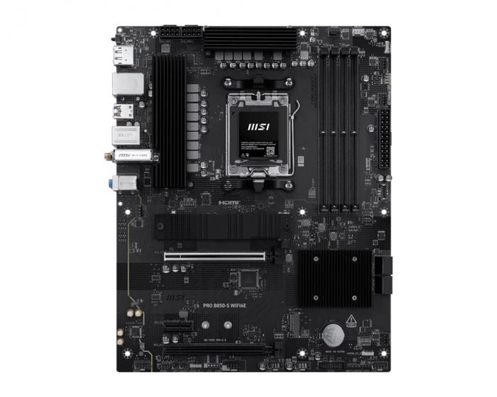 Материнcька плата MSI PRO B850-S WIFI6E sAM5 B850 4xDDR5 M.2 HDMI WiFi BT ATX