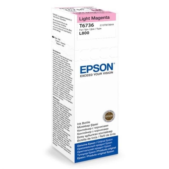 Контейнер з чорнилом Epson T6736 EcoTank L1800/L800/L800/L805/L810/L850 light magenta