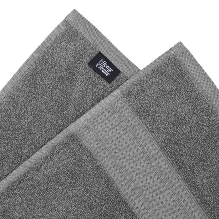 Рушник махровий Ardesto SuperSoft 50х90см, 100% бавовна, сірий