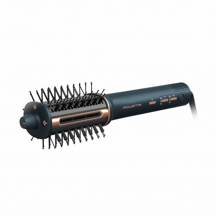 Фен-щітка Rowenta Air Brush 3D, 1200Вт, 3 режими, іоніз-я, хол. обдув, функція фену, кераміка, чорно-золотий