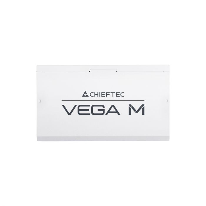 Блок живлення CHIEFTEC Vega M (1000W), >90%, 80+ Gold, 135мм FDB, 1xMB 24pin(20+4), 2xCPU 8pin(4+4), 3xMolex, 6xSATA, 4xPCIe 8pin(6+2), 1xPCIe GEN5 16pin, Fully Modular, White