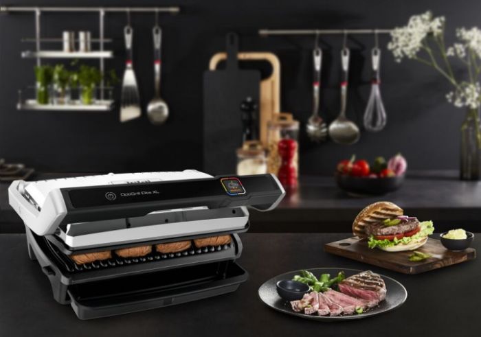 Гриль Tefal прижимний OptiGrill Elite XL 2200Вт, темп. режимів-16, з`ємні пластини, метал