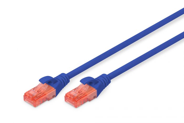 Патч-корд DIGITUS CAT 6 UTP, 0.25м, AWG 26/7, Cu, LSZH, синій