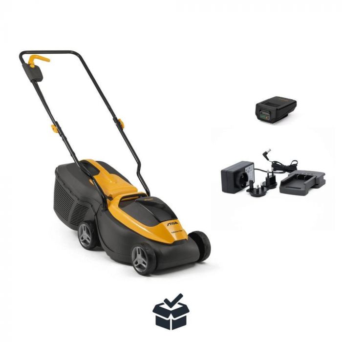 Газонокосарка акумуляторна STIGA Collector132eKit 20В 4А·год 30см 30л 30-70мм ЗП 8.79кг