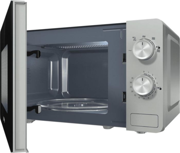 Мікрохвильова піч Gorenje, 20л, мех. керув., 800Вт, сріблястий