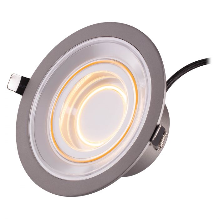 Світильник даунлайт LEDVANCE Decor Filament Echo 7Вт 650Лм 2700K 166мм сірий