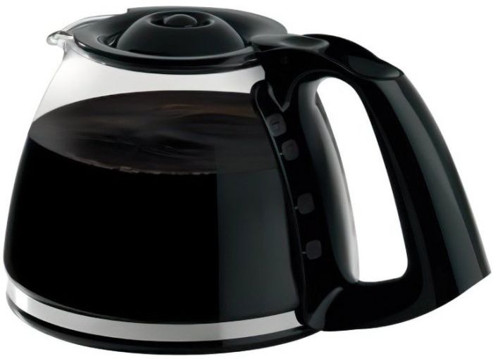 Кавоварка Tefal крапельна Subito Mug 1.25л, мелена, чорно-сріблястий