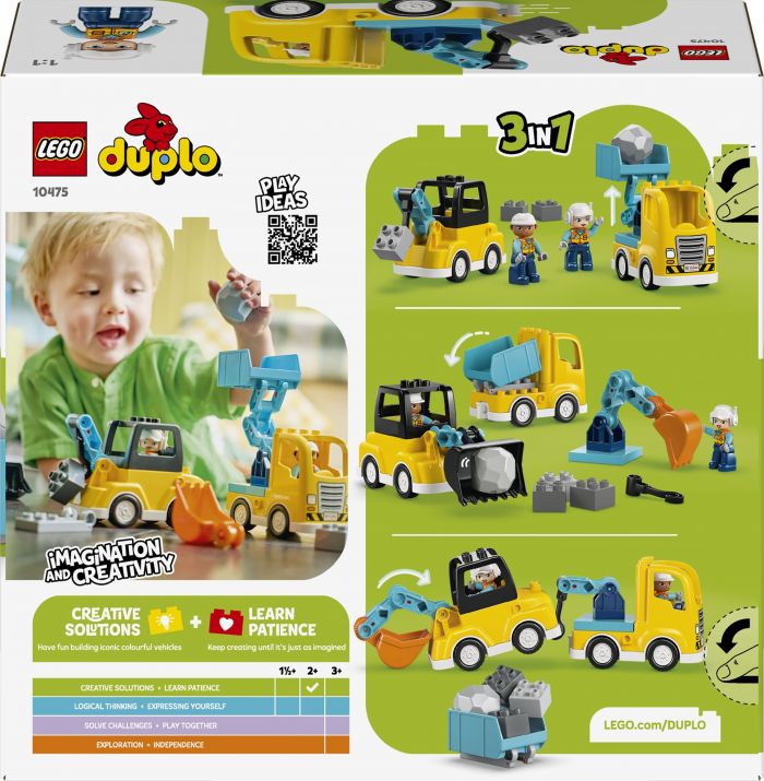 Конструктор LEGO DUPLO Town 3-в-1 Будівельна техніка