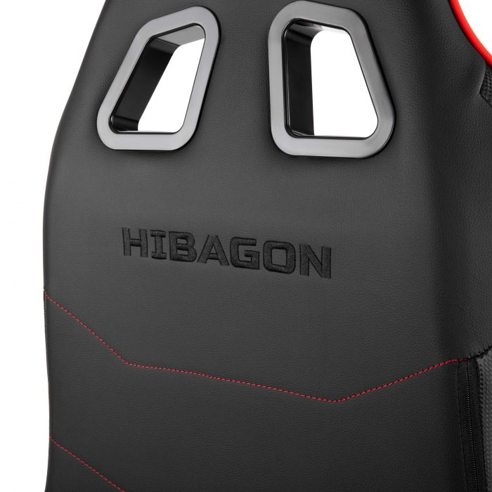 Крісло 2E GAMING HIBAGON II, ПУ шкіра, 3D-Armrests, чорно-червоний