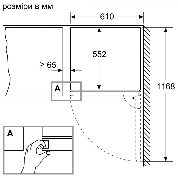 Холодильник Siemens для вина, 186x60x61, об'єм-370л, зон - 2, пляшок -199, ST, диспл, чорний