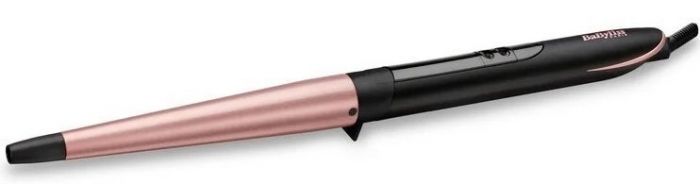 Плойка Babyliss Rose Quartz, конусна, 64Вт, темп.режимів-6, D -13-25mm, 160-210С, кераміка, чорно-рожевий