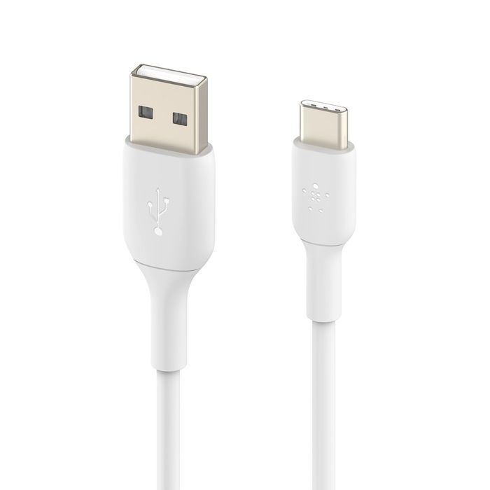 Кабель Belkin USB-A > USB-C заряджання/синхронізації 15Вт, 1м, PVC, білий