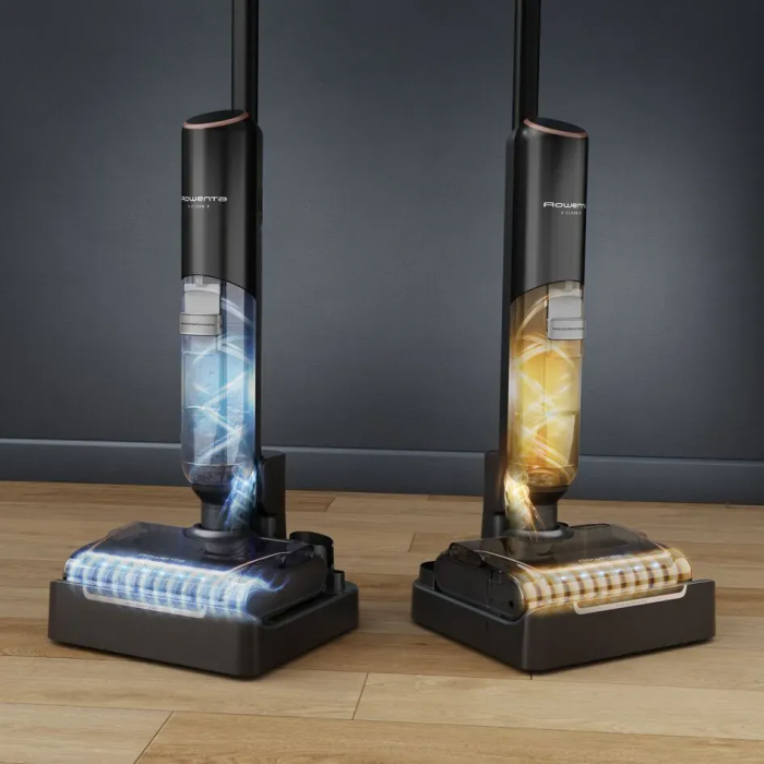 Пилосос Rowenta безпровідний миючий X-Clean 7, 250Вт, конт пил -0.5л, конт для води-0.65л, автон. робота до 50хв, вага-4.2кг, НЕРА, чорний