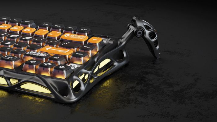 Клавіатура механічна GravaStar Mercury K1 Pro 80keys, GravaStar x Kailh Speedy Mint, BT/WL/USB, RGB, CyberFlare