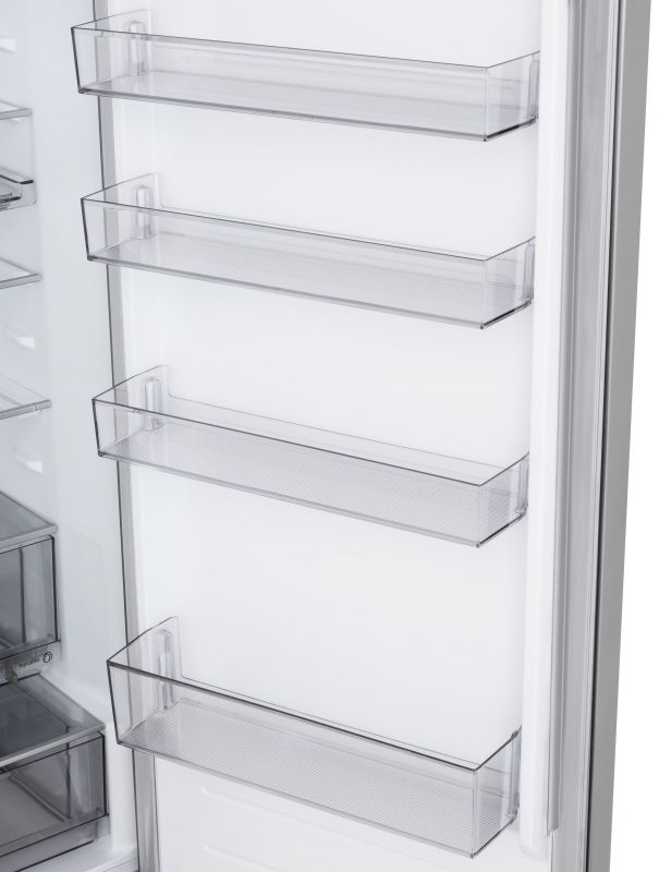 Холодильник LG з нижн. мороз., 203x60х68, холод.відд.-262л, мороз.відд.-113л, 2дв., E, NF, інв., диспл зовн., Fresh Сonverter, сріблястий