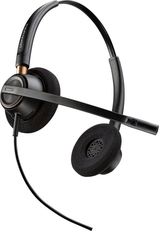Гарнітура комп'ютерна стерео On-ear Poly EncorePro 520, Quick Disconnect, всеспрямований, чорний