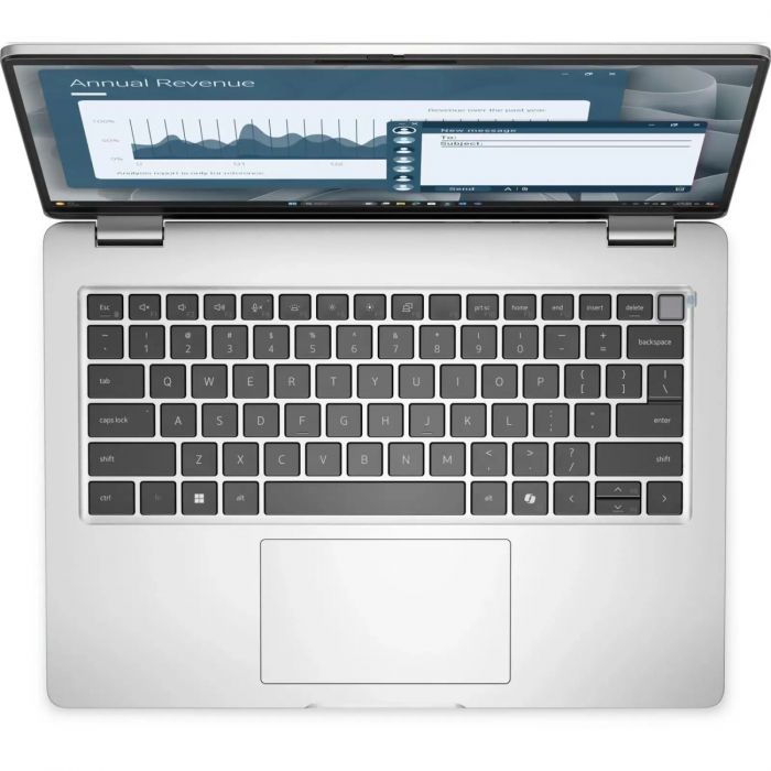 Ноутбук Dell Pro 14 14" FHD+ IPS AG, AMD AI 7 350, 16GB, F512GB, UMA, Win11P, сріблястий, US клавіатура