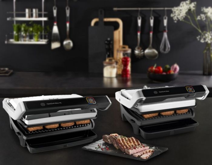 Гриль Tefal прижимний OptiGrill Elite XL 2200Вт, темп. режимів-16, з`ємні пластини, метал