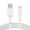 Кабель Belkin USB-A > Lightning заряджання/синхронізації 12Вт, 2м, PVC, білий