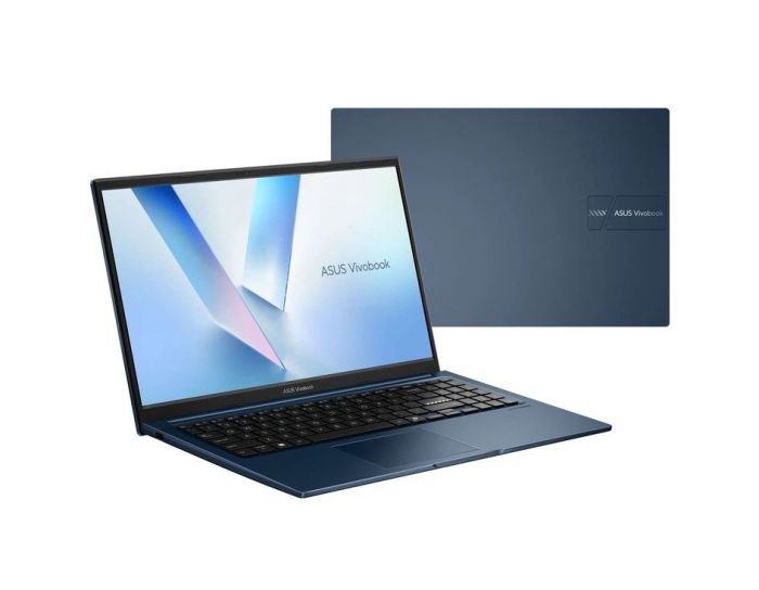 Ноутбук ASUS Vivobook 15 X1504MA-BQ110 15.6" FHD IPS, Intel 3 304, 16GB, F512GB, UMA, noOS, Блакитний