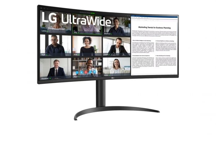Монітор LG 34" 34WR55QK-B 2xHDMI, DP, USB-C, Audio, VA, 3440x1440, 100Hz, CURVED, sRGB 99%, HAS, HDR10
