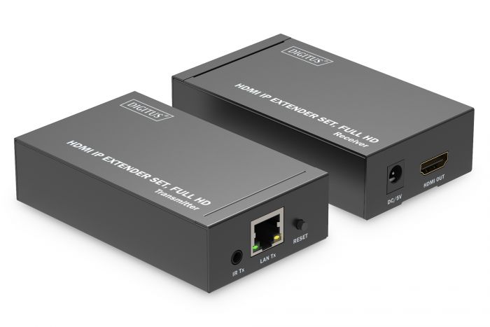 Набір IP-відеоподовжувачів DIGITUS HDMI, Full HD, 1080p, один до багатьох, 120 м