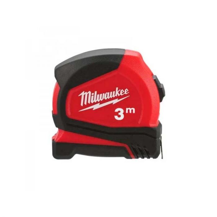Рулетка Milwaukee Pro Compact , 3мх16мм, з фіксатором змотування, АБС-пластик