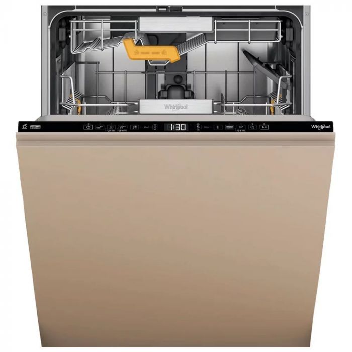 Посудомийна машина Whirlpool вбудована, 14компл., B, 60см, дисплей, 3й кошик, білий