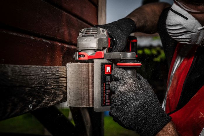 Шліфмашина щіткова акумуляторна Einhell Professional TP-BR 18/32 Li BL - Solo 100мм 18В 900-3200об/хв D120мм 2.29кг без АКБ та ЗП