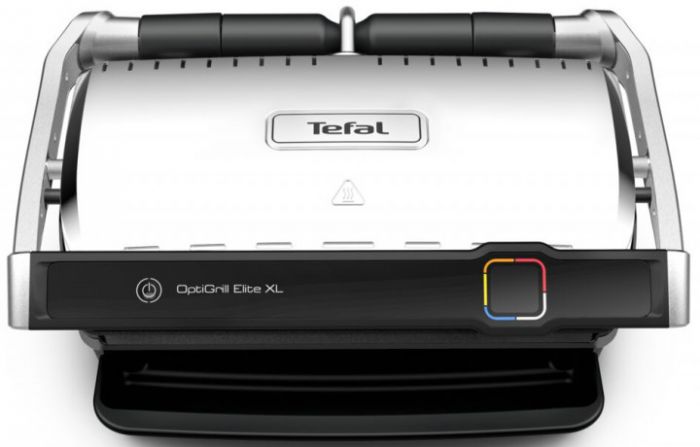 Гриль Tefal прижимний OptiGrill Elite XL 2200Вт, темп. режимів-16, з`ємні пластини, метал