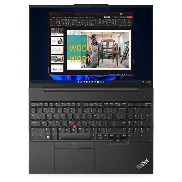 Ноутбук Lenovo ThinkPad E16-G4 16" WUXGA IPS AG, Intel U7-355, 16GB, F512GB, UMA, DOS, чорний