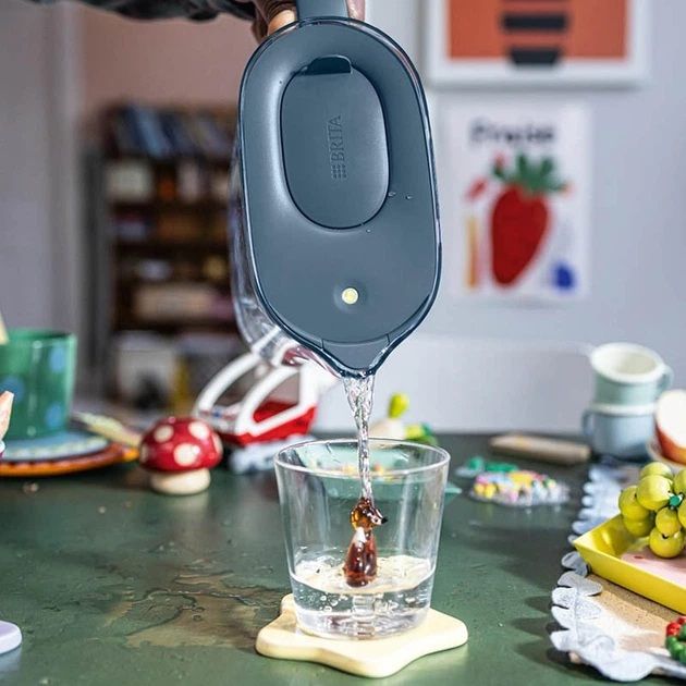 Фільтр-глечик Brita Style Essential MXPro 2.4л (1.4л очищеної води) з картриджем сіро-блакитний